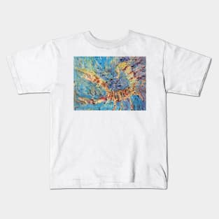 SCORPION OIL PAINTING Kids T-Shirt